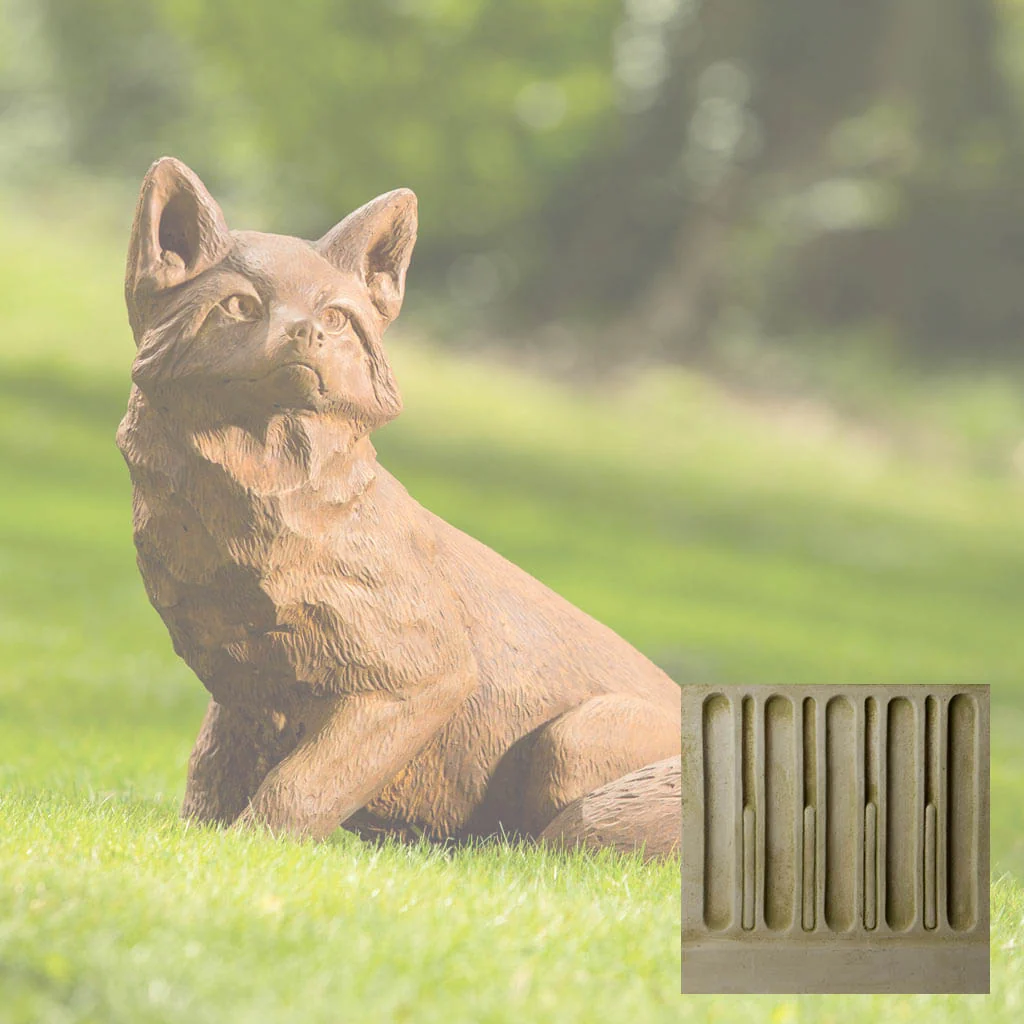 Campania Noble Fox Garden Statue - A-464 - Image 7