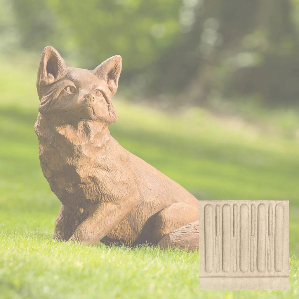 Campania Noble Fox Garden Statue - A-464 - Image 8