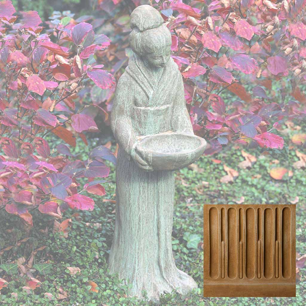 Campania Oriental Maiden w/Bowl Garden Statue - OR-31 - Image 13