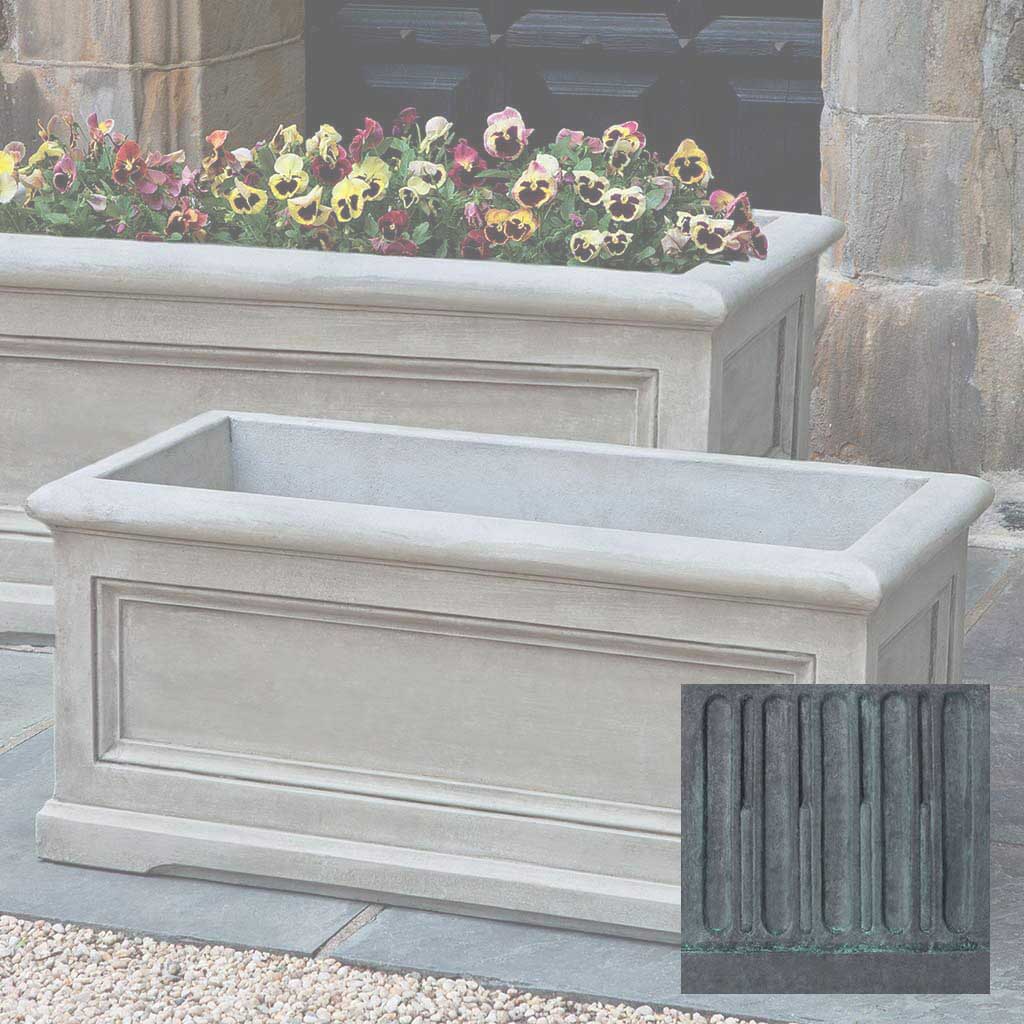 Campania Orleans Window Box Planter, Medium - P-640 - Image 9