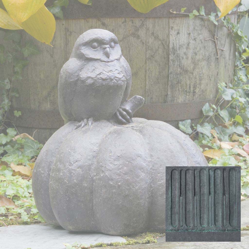 Campania Owl on Pumpkin Garden Statue - A-361 - Image 11
