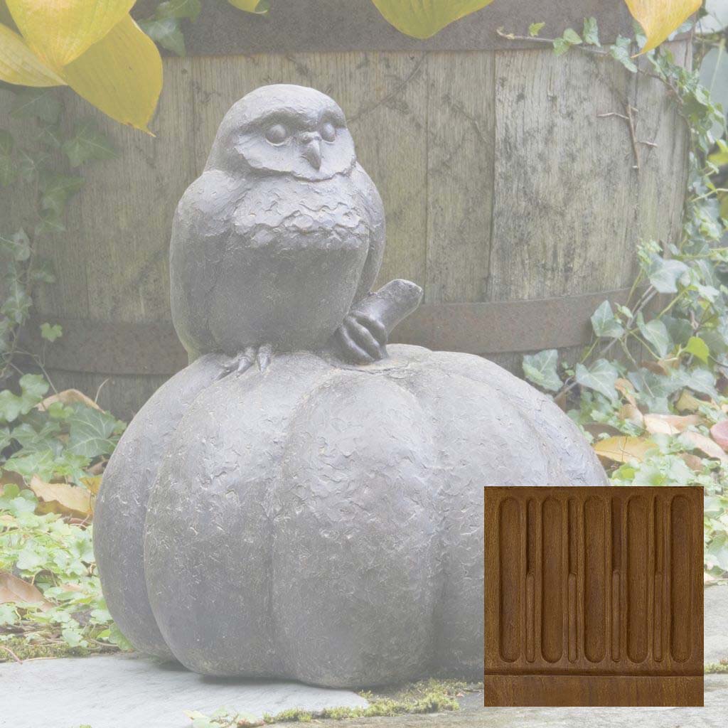 Campania Owl on Pumpkin Garden Statue - A-361 - Image 13