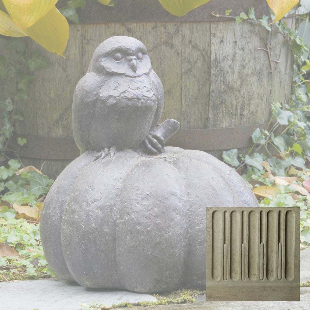 Campania Owl on Pumpkin Garden Statue - A-361 - Image 16