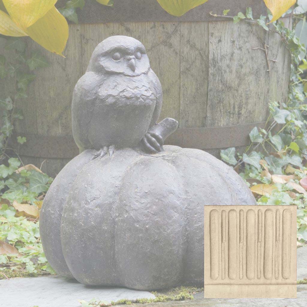 Campania Owl on Pumpkin Garden Statue - A-361 - Image 8