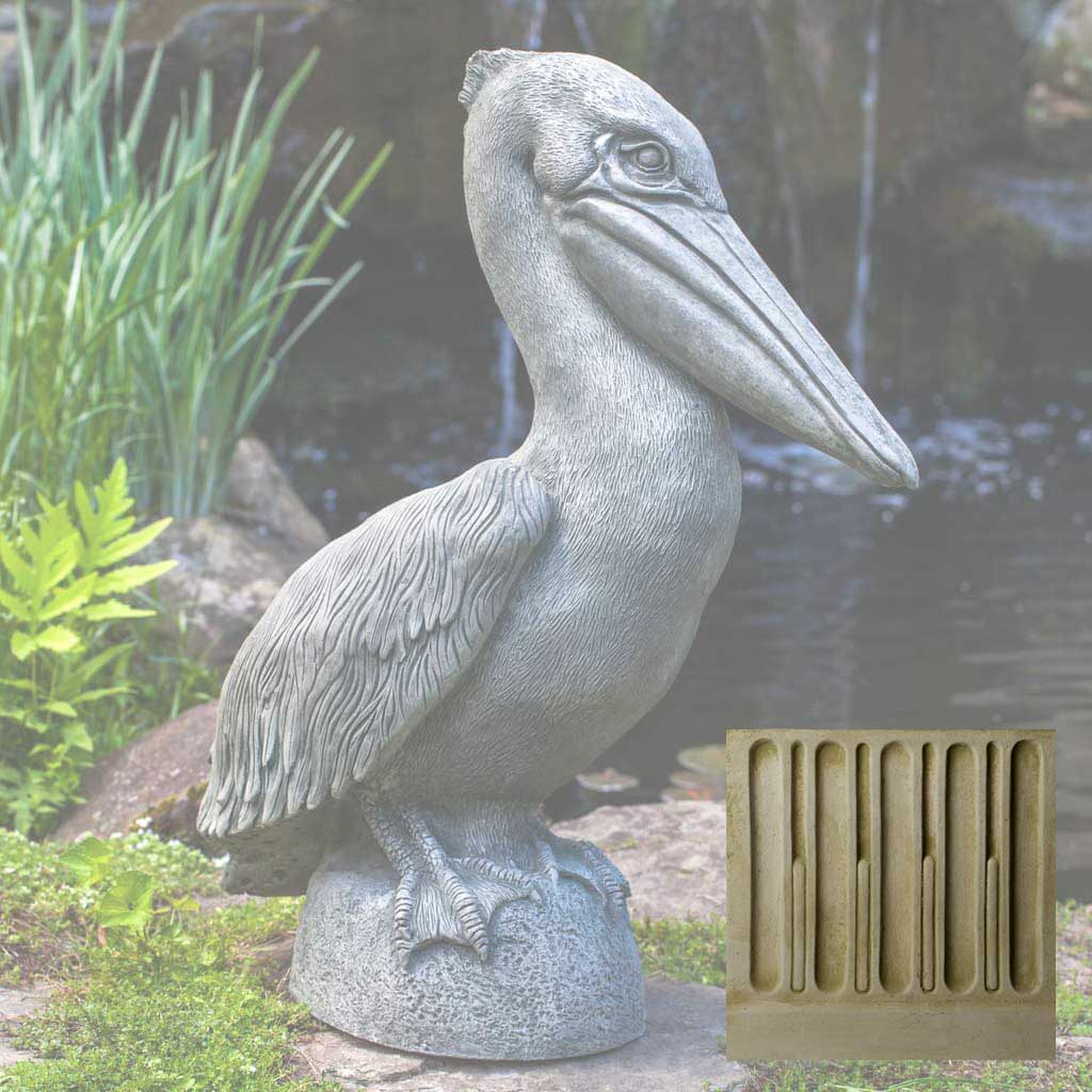 Campania Pelican Garden Statue - A-508 - Image 6