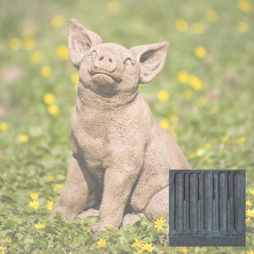 Campania Perky Pig Garden Statue - A-319 - Image 10