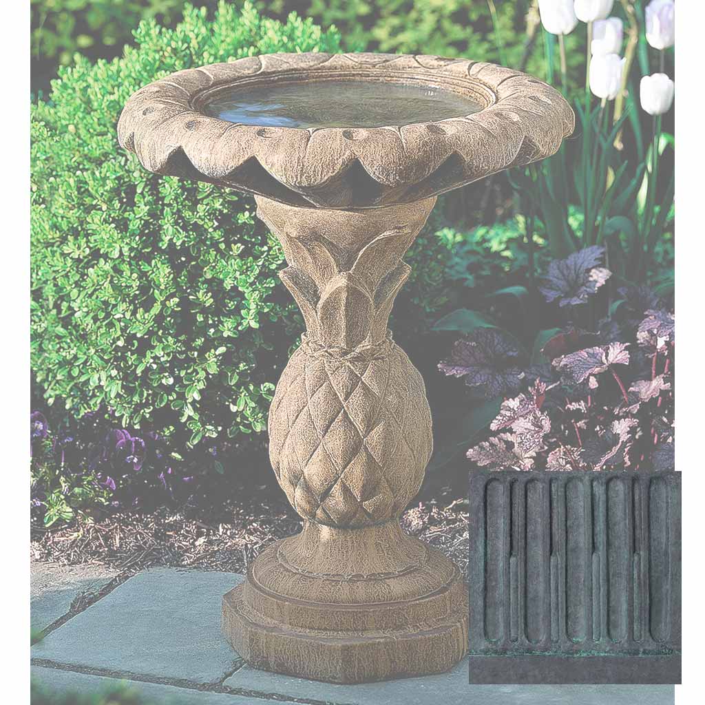 Campania Pineapple Birdbath - B-013 - Image 10