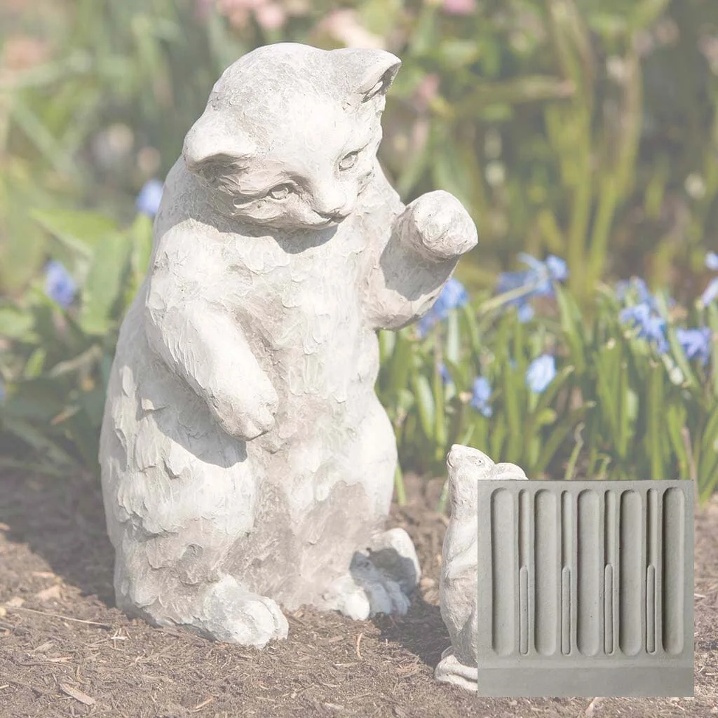 Campania Playful Kitten Garden Statue - A-330 - Image 11