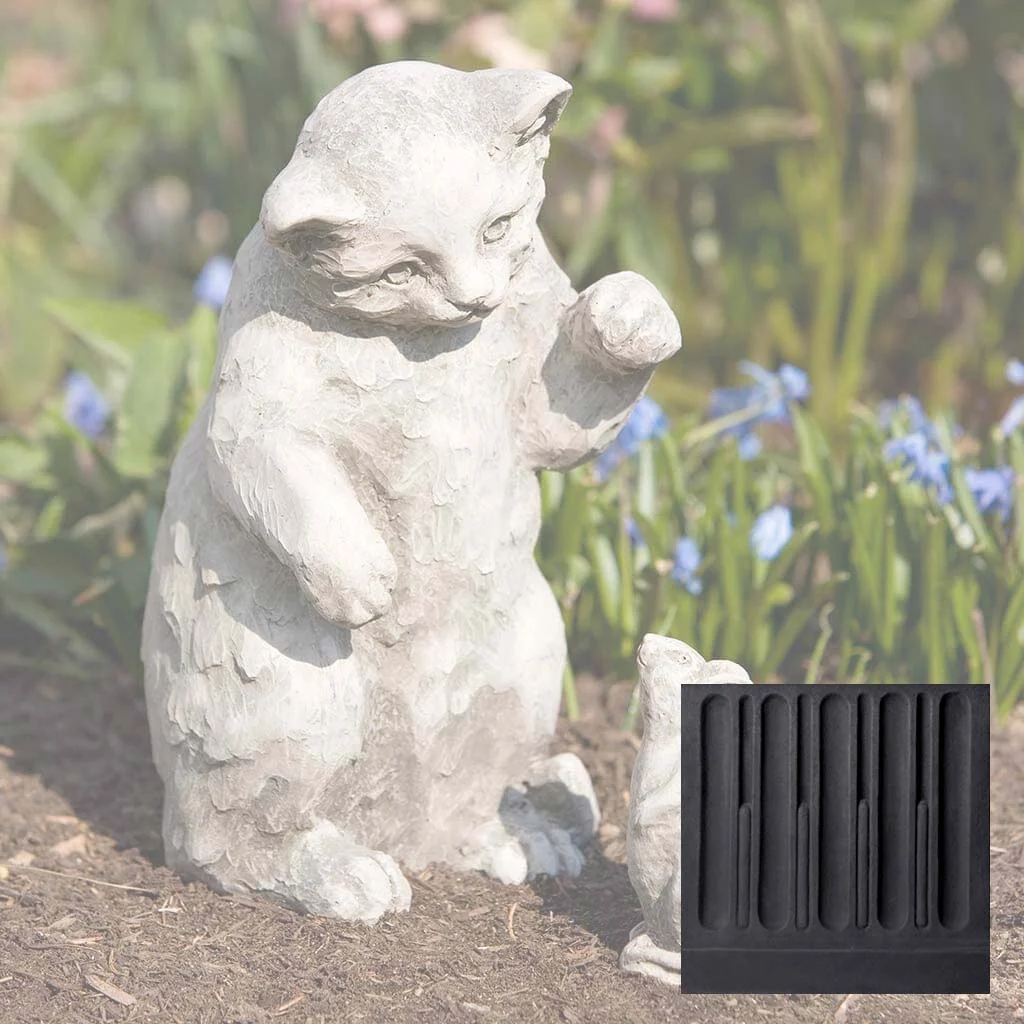 Campania Playful Kitten Garden Statue - A-330 - Image 12