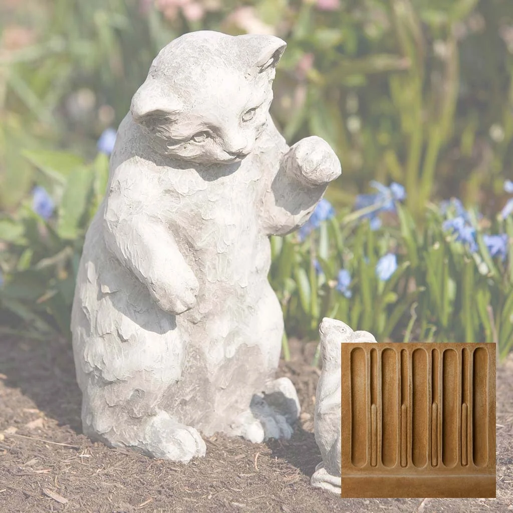 Campania Playful Kitten Garden Statue - A-330 - Image 15