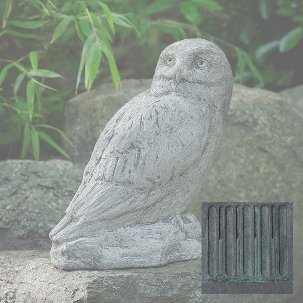 Campania Polar Owl Garden Statue - A-679 - Image 10