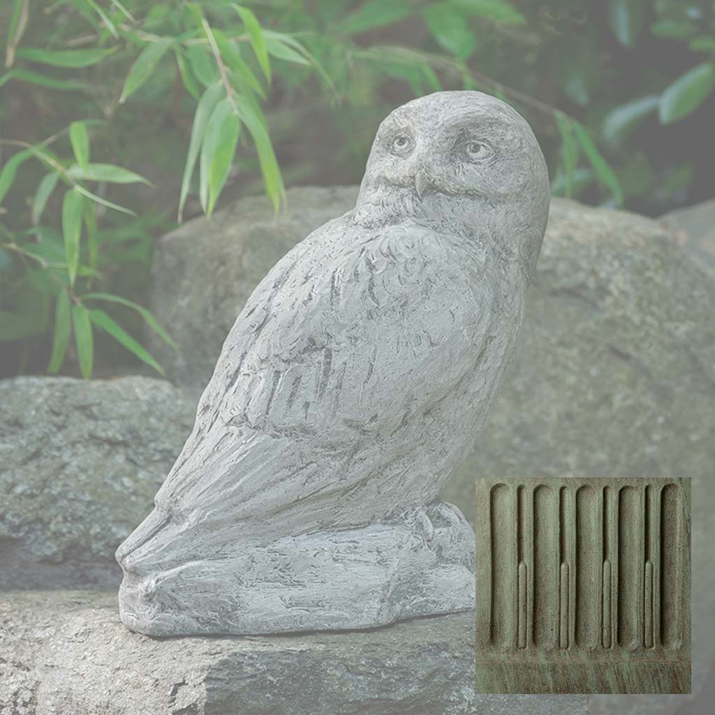 Campania Polar Owl Garden Statue - A-679 - Image 4