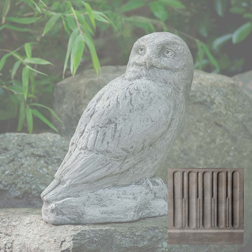 Campania Polar Owl Garden Statue - A-679 - Image 5