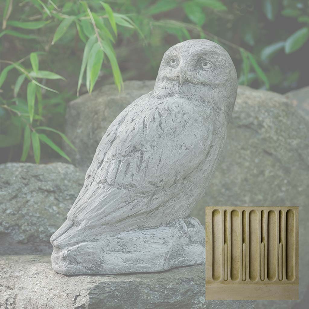 Campania Polar Owl Garden Statue - A-679 - Image 6