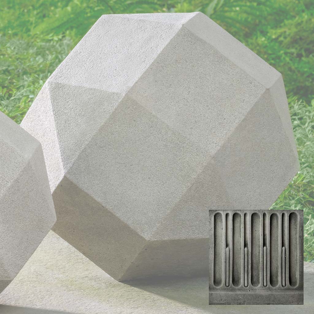 Campania Polyhedron, 12.5 Inch Garden Statue - S-544 - Image 3