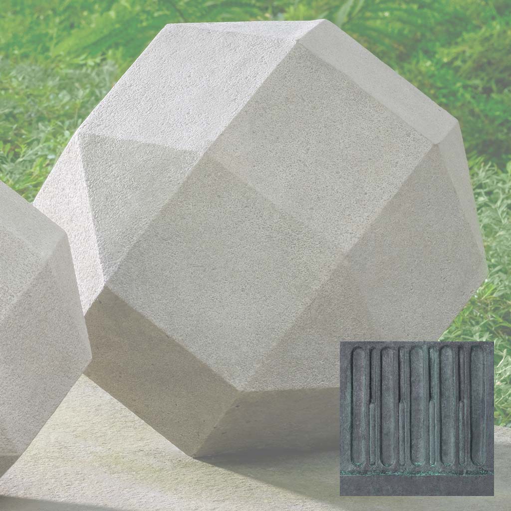 Campania Polyhedron, 12.5 Inch Garden Statue - S-544 - Image 9