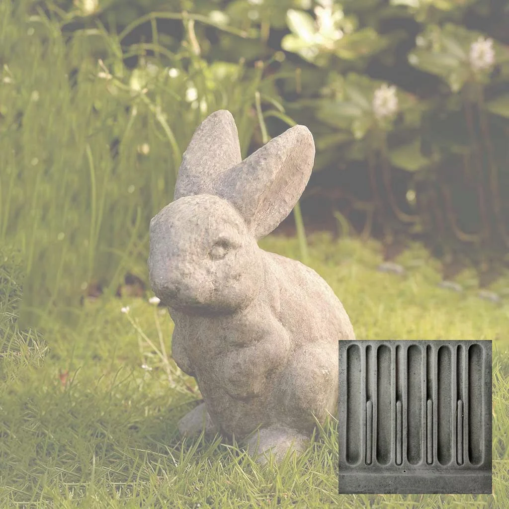 Campania Rabbit - Ears Up Garden Statue - A-073 - Image 2