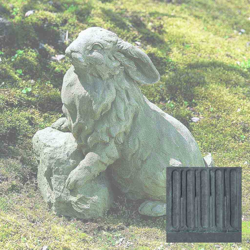 Campania Rabbit on a Rock Garden Statue - A-259 - Image 10