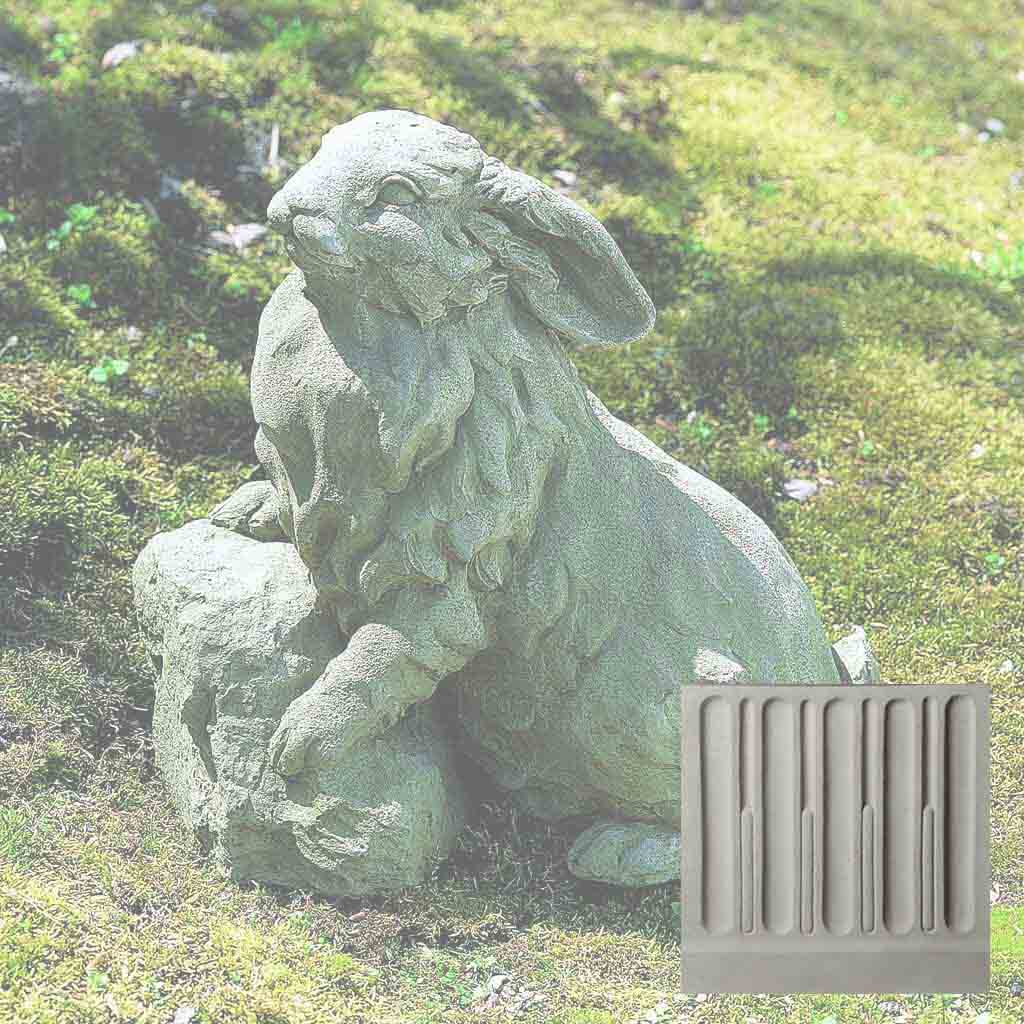 Campania Rabbit on a Rock Garden Statue - A-259 - Image 11