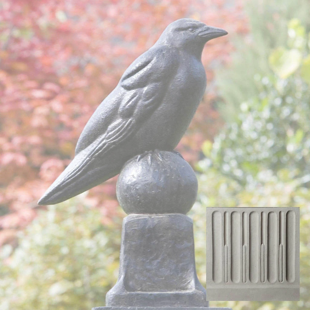 Campania Raven Garden Statue - A-360 - Image 12