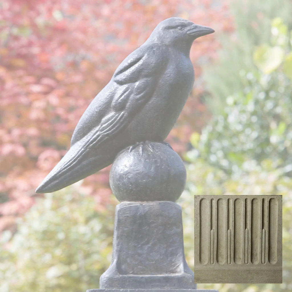 Campania Raven Garden Statue - A-360 - Image 16