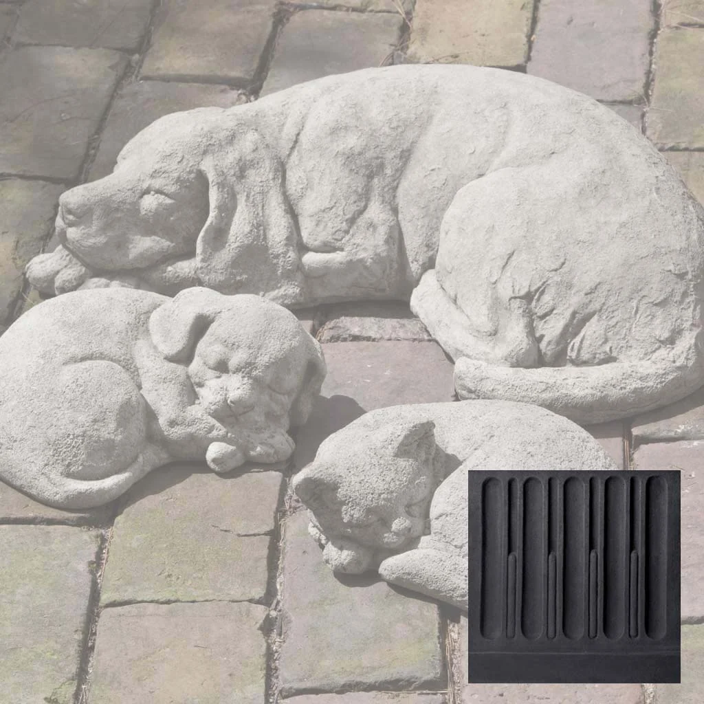 Campania Reclining Dog Garden Statue - A-254 - Image 12