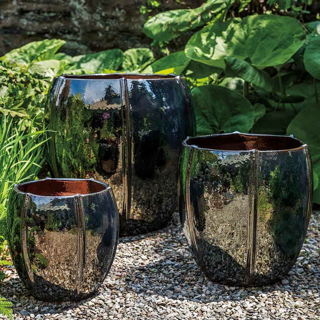 Campania Rib Vault Planter, Set of 3 - 8850-12003