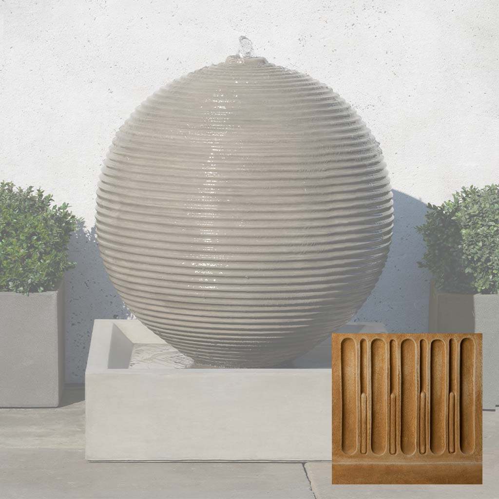 Campania Ribbed Sphere Fountain - GFRCFT-1114 - Image 12