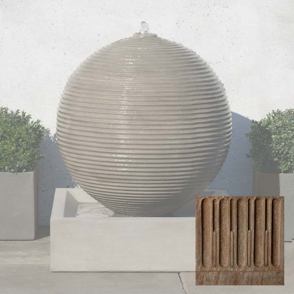 Campania Ribbed Sphere Fountain - GFRCFT-1114 - Image 2