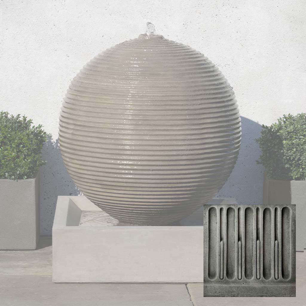 Campania Ribbed Sphere Fountain - GFRCFT-1114 - Image 3