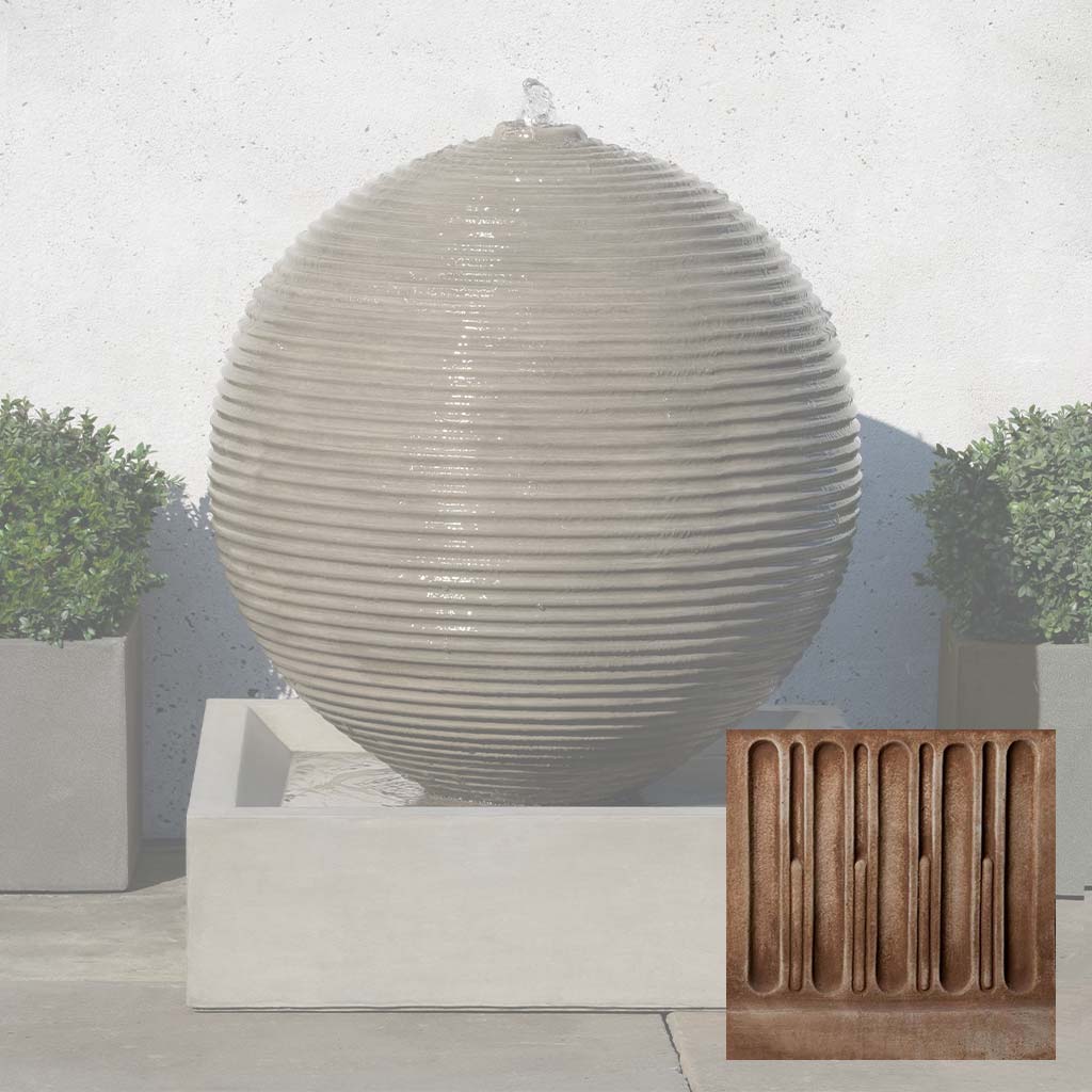 Campania Ribbed Sphere Fountain - GFRCFT-1114 - Image 4