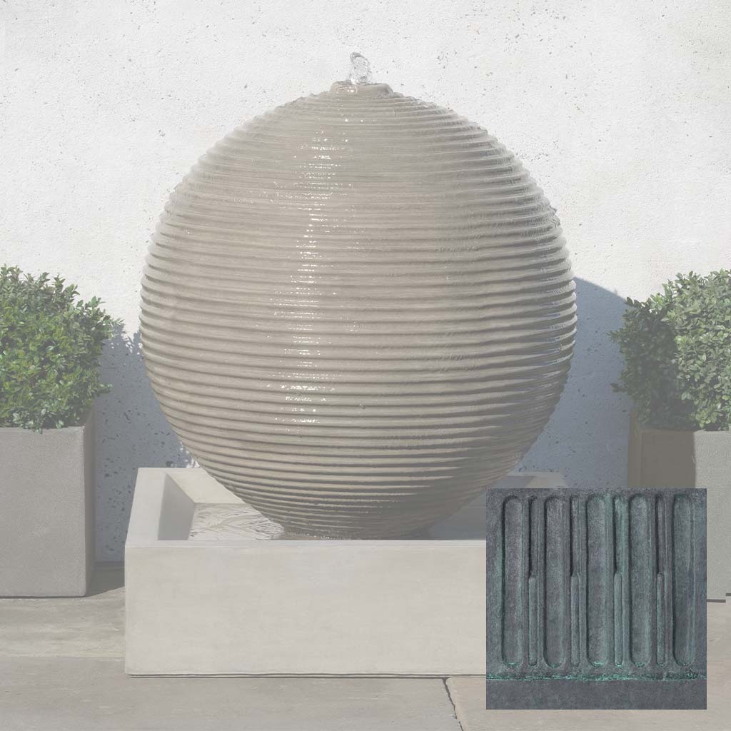 Campania Ribbed Sphere Fountain - GFRCFT-1114 - Image 9