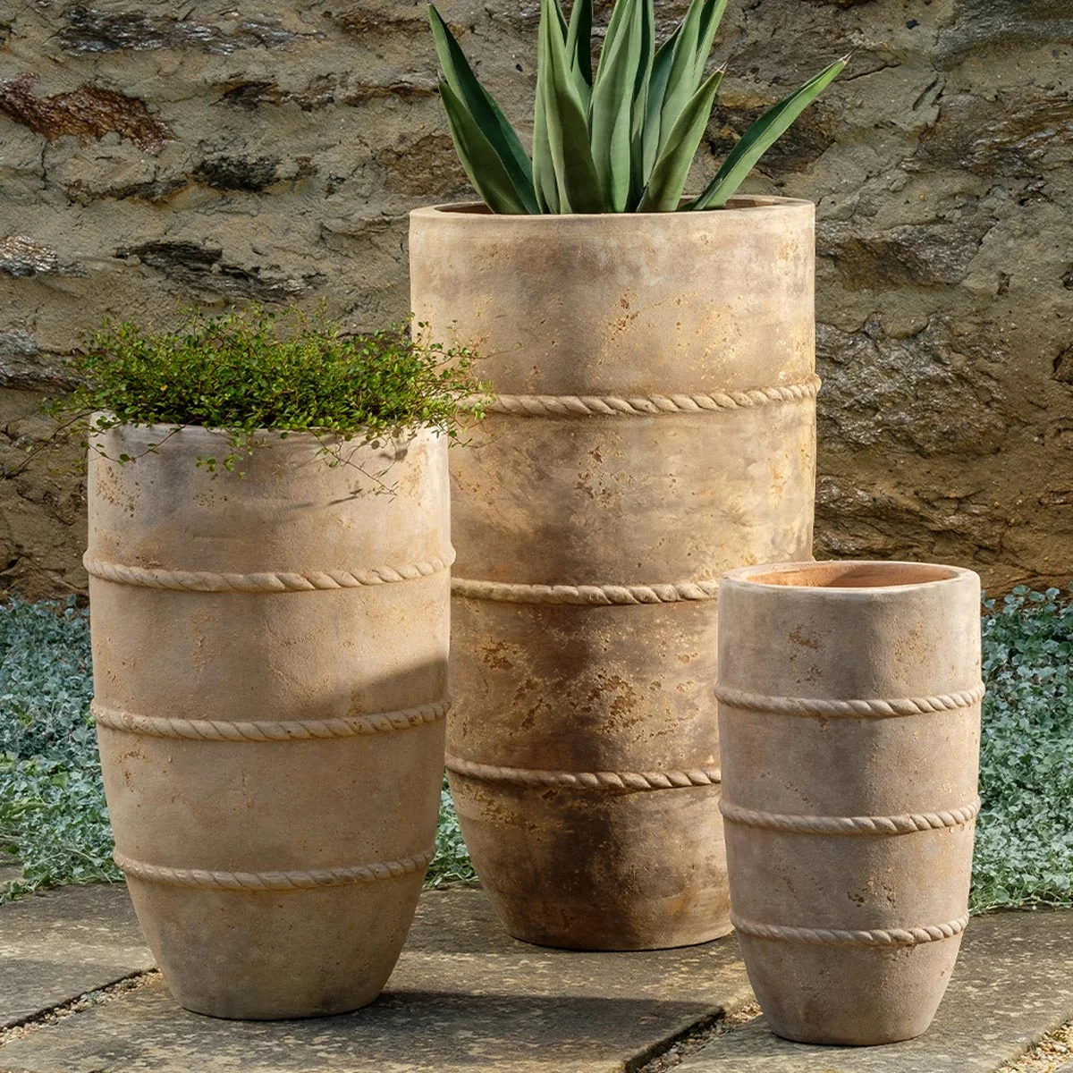 Campania Santorini Planter, Tall, Set of 3 - 6512-2403 - Image 2