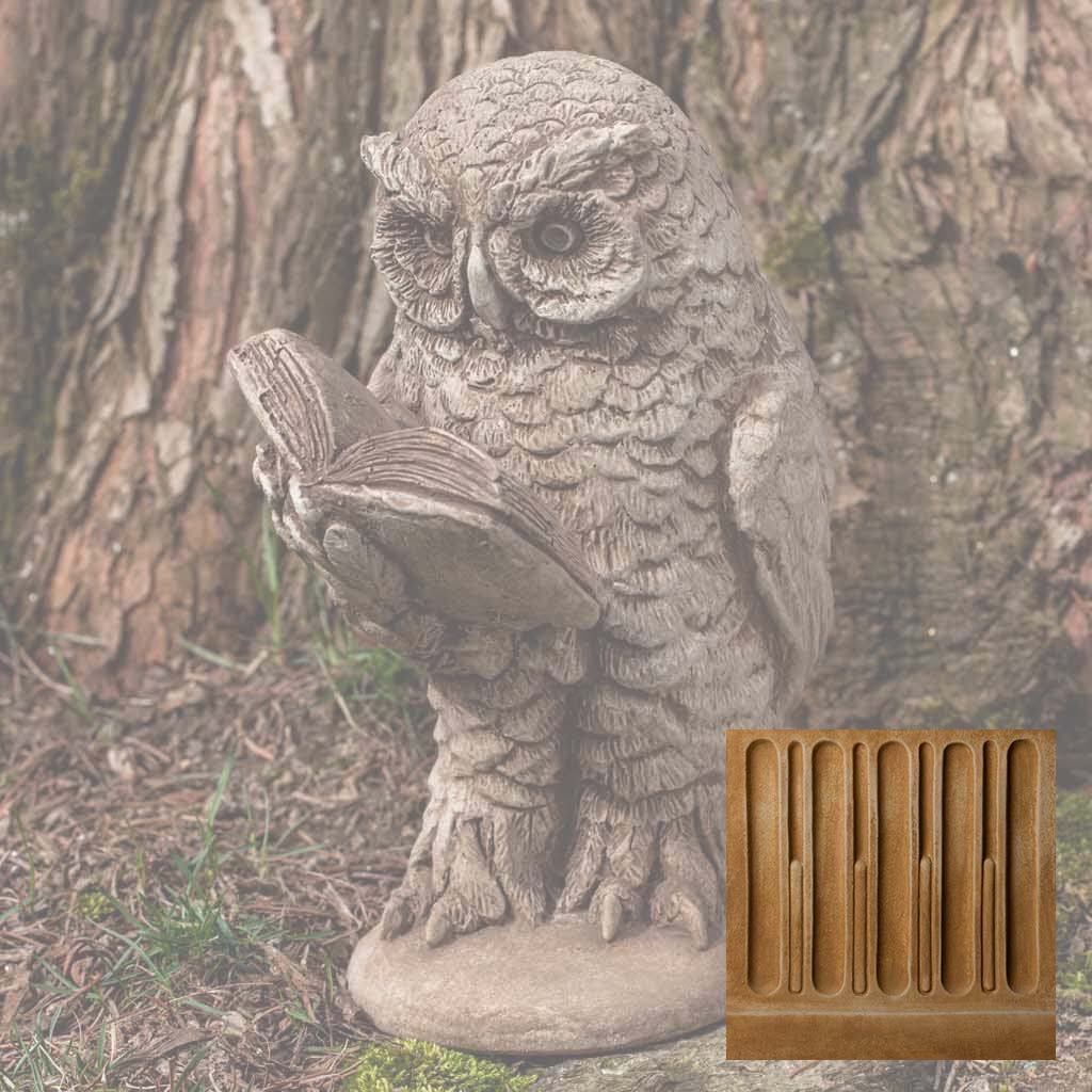 Campania Scholarly Owl Garden Statue - A-520 - Image 13
