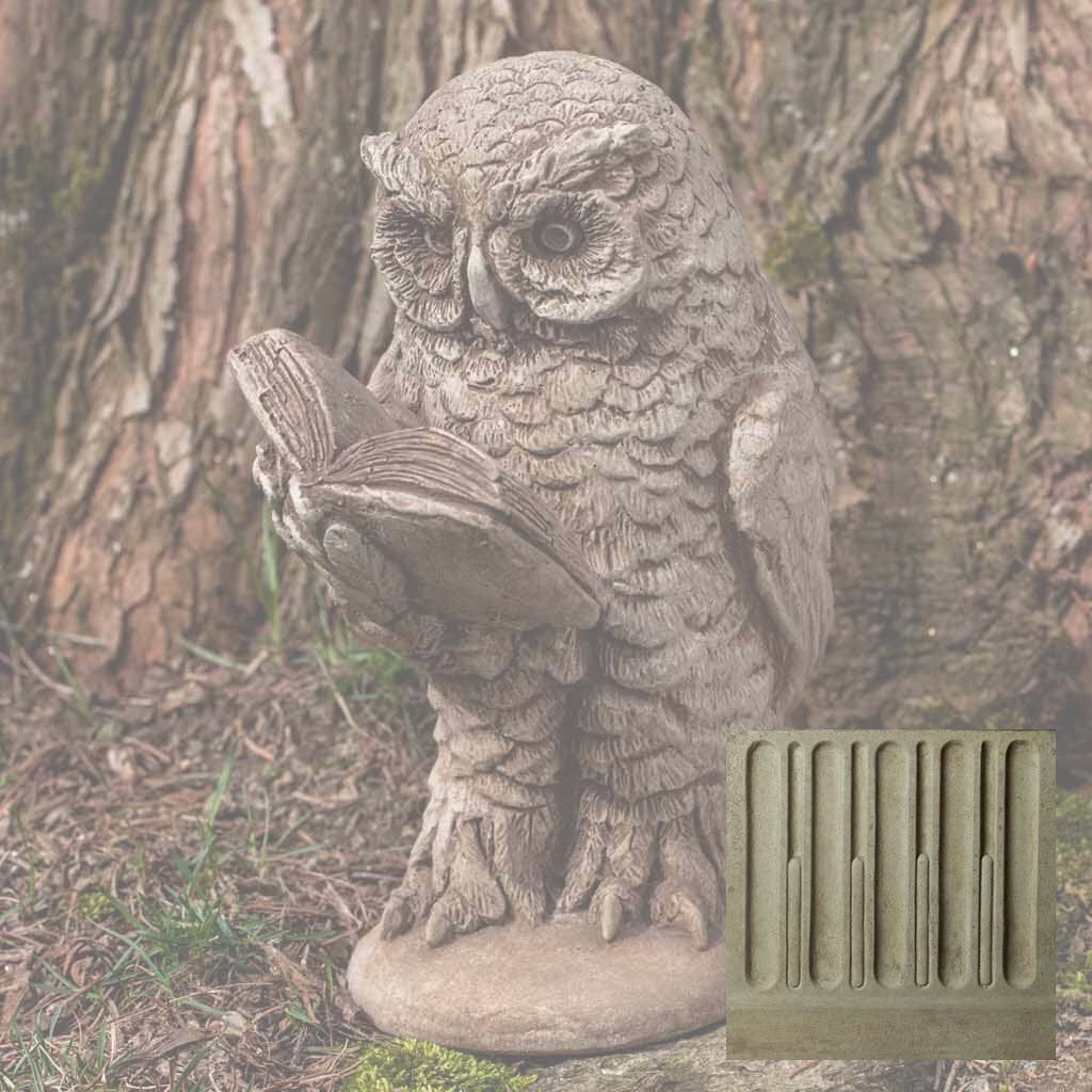 Campania Scholarly Owl Garden Statue - A-520 - Image 14