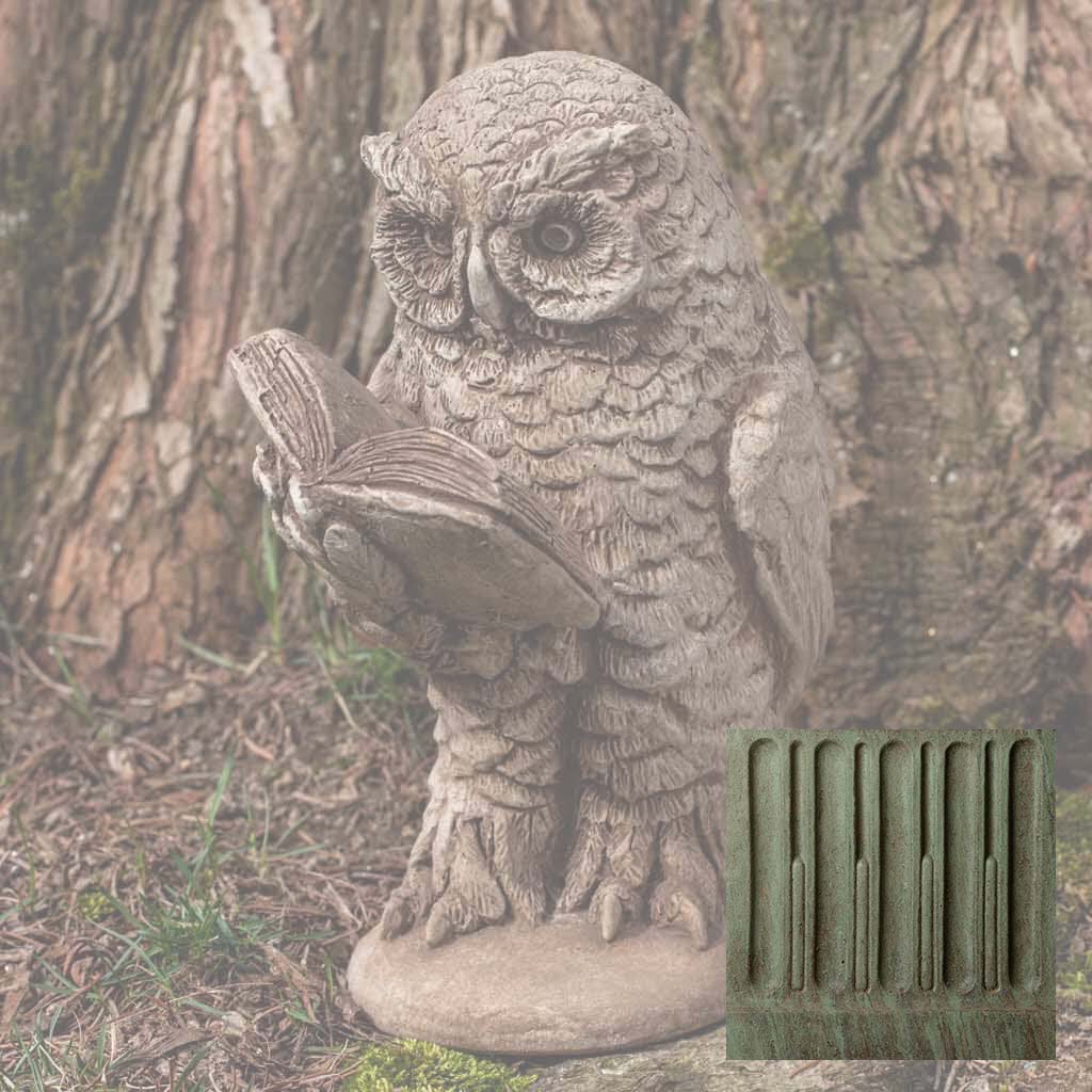 Campania Scholarly Owl Garden Statue - A-520 - Image 4