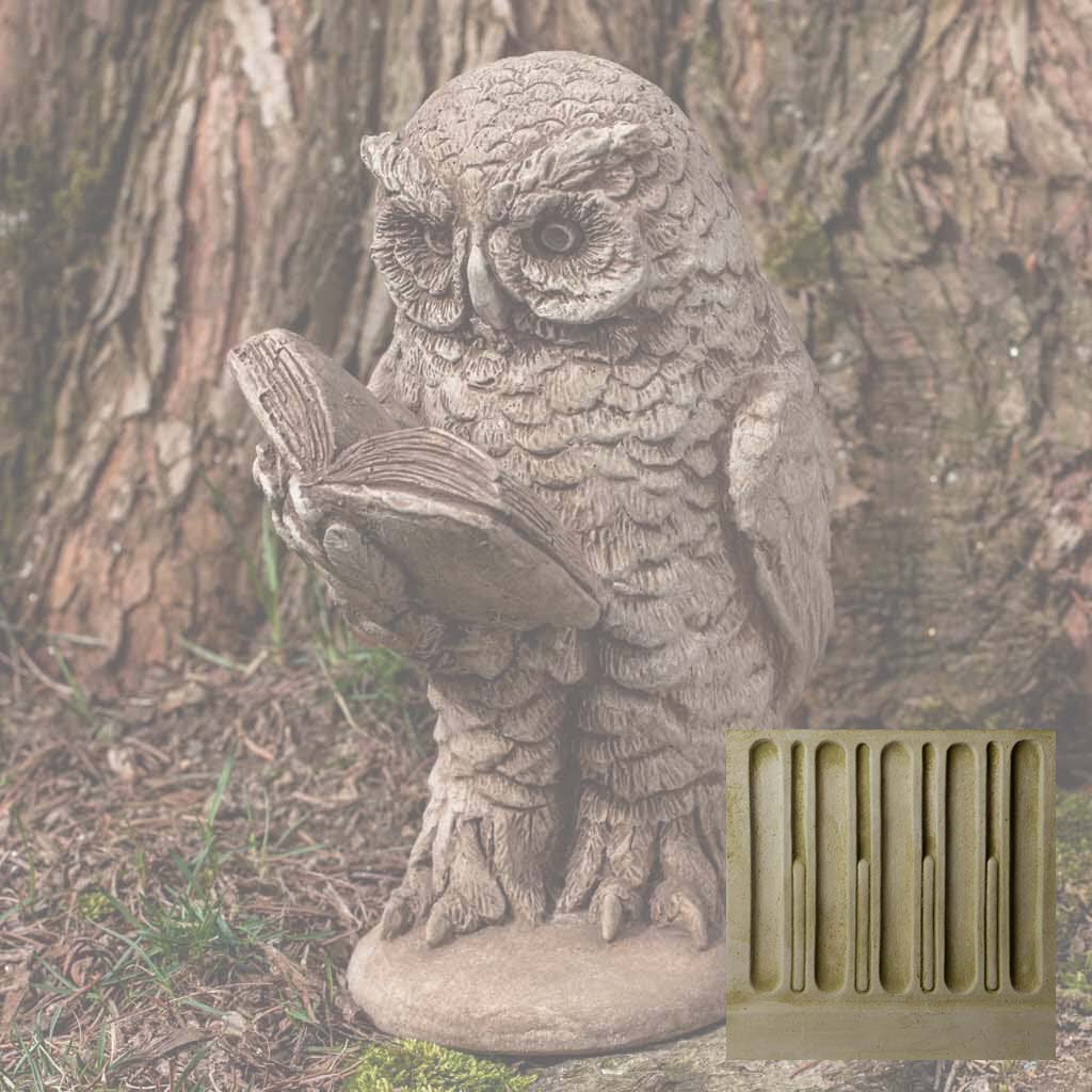 Campania Scholarly Owl Garden Statue - A-520 - Image 5