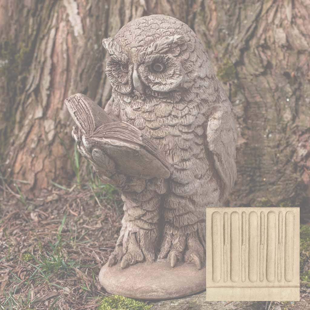 Campania Scholarly Owl Garden Statue - A-520 - Image 6