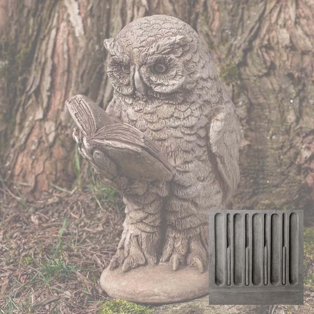 Campania Scholarly Owl Garden Statue - A-520 - Image 8