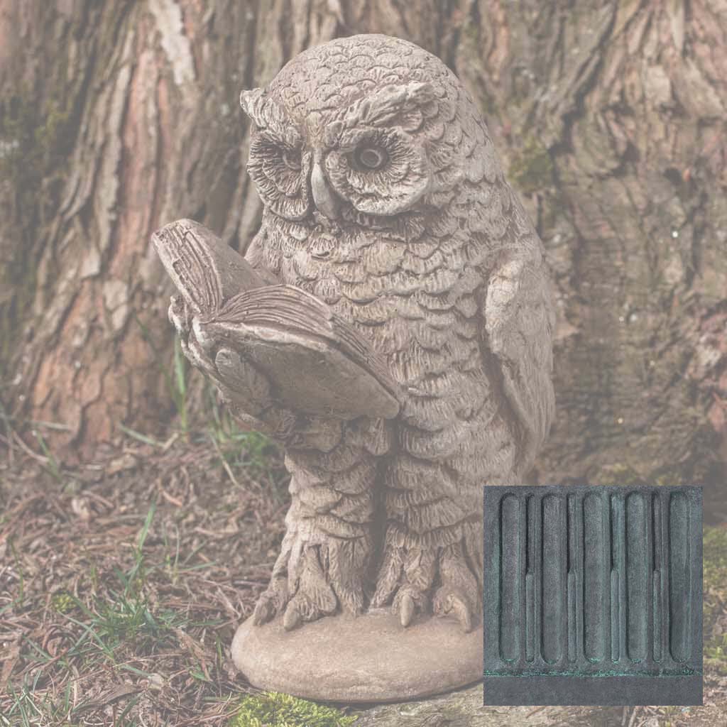Campania Scholarly Owl Garden Statue - A-520 - Image 9