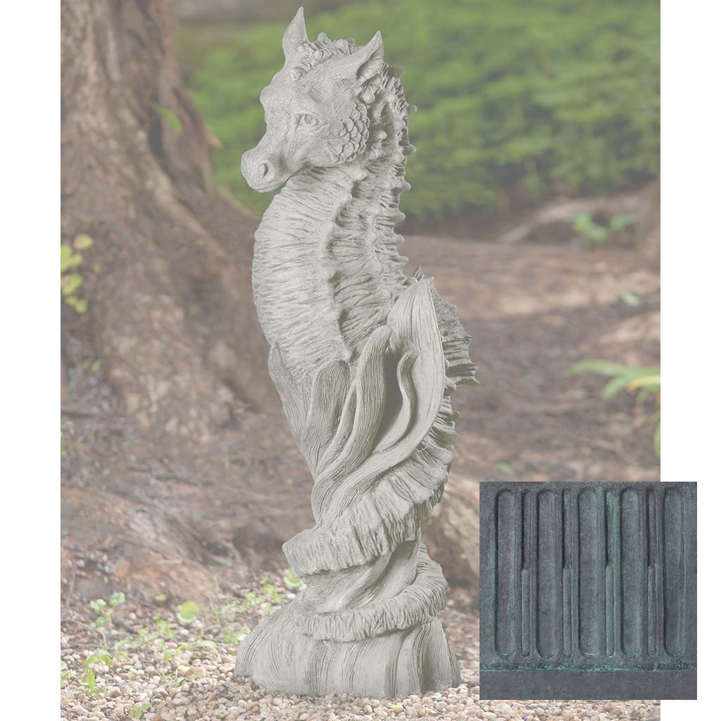 Campania Sea Dragon Garden Statue - S-536 - Image 9
