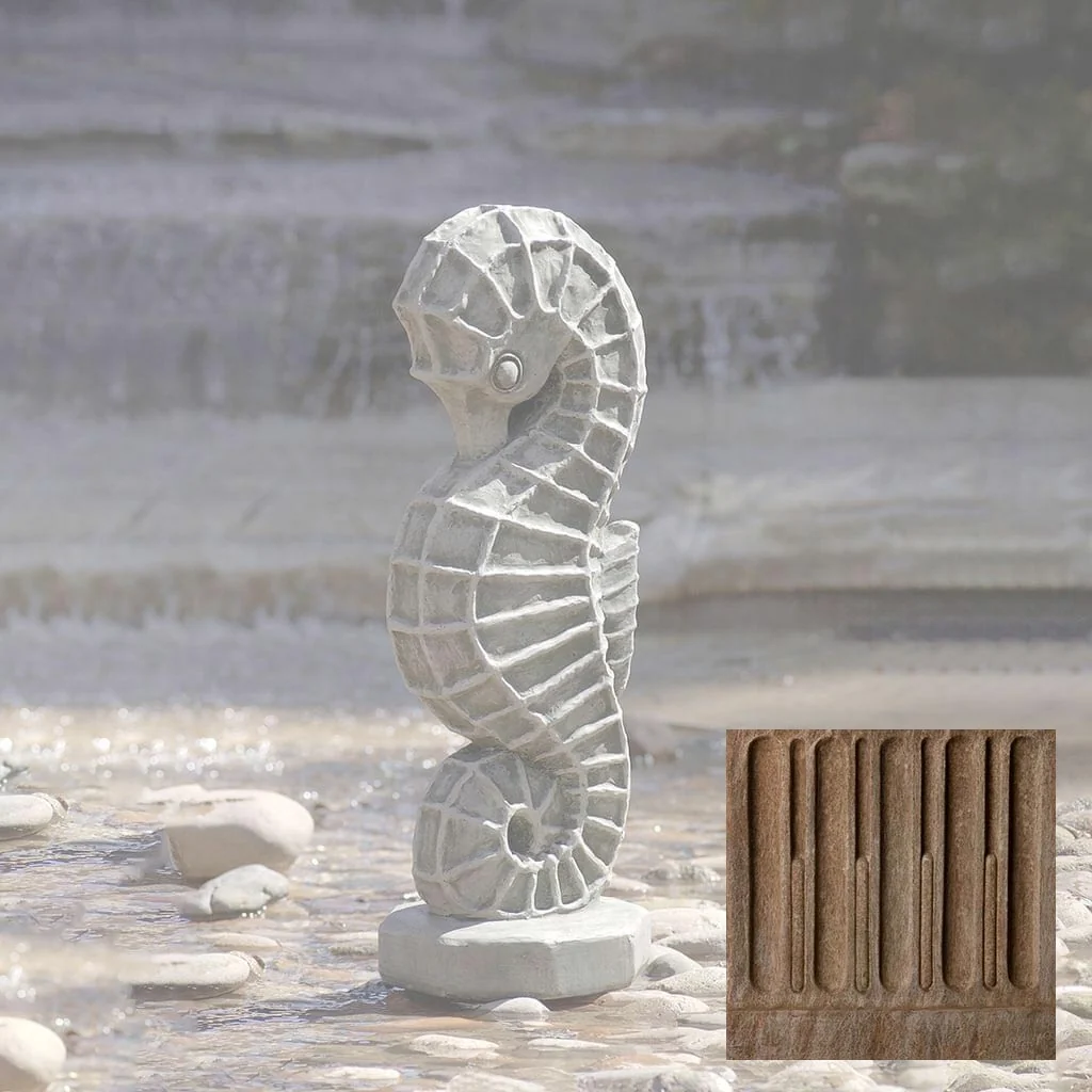Campania Seahorse Garden Statue - A-300 - Image 2
