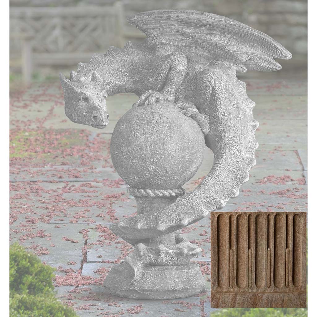Campania Sentry Dragon Garden Statue - S-538 - Image 3