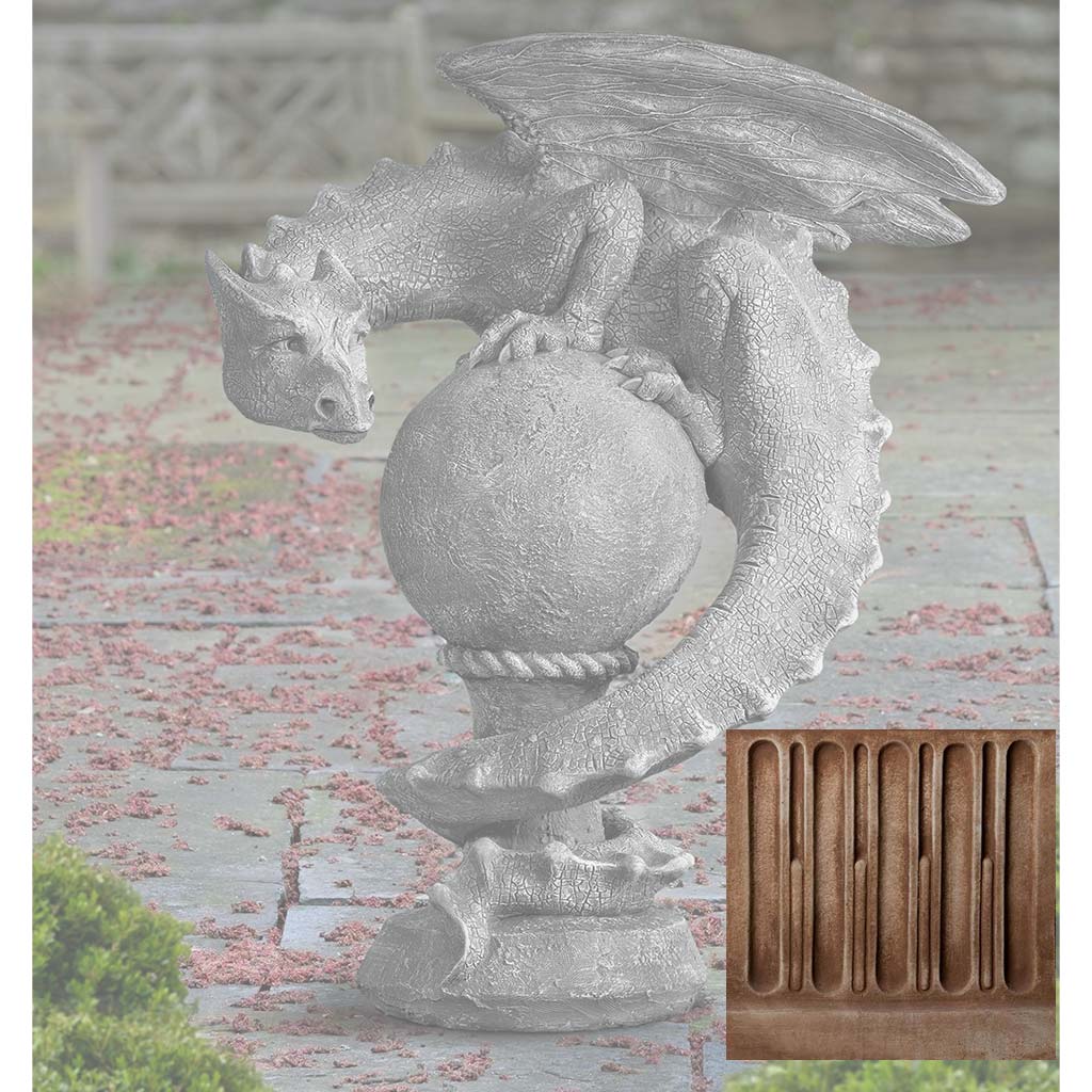 Campania Sentry Dragon Garden Statue - S-538 - Image 4