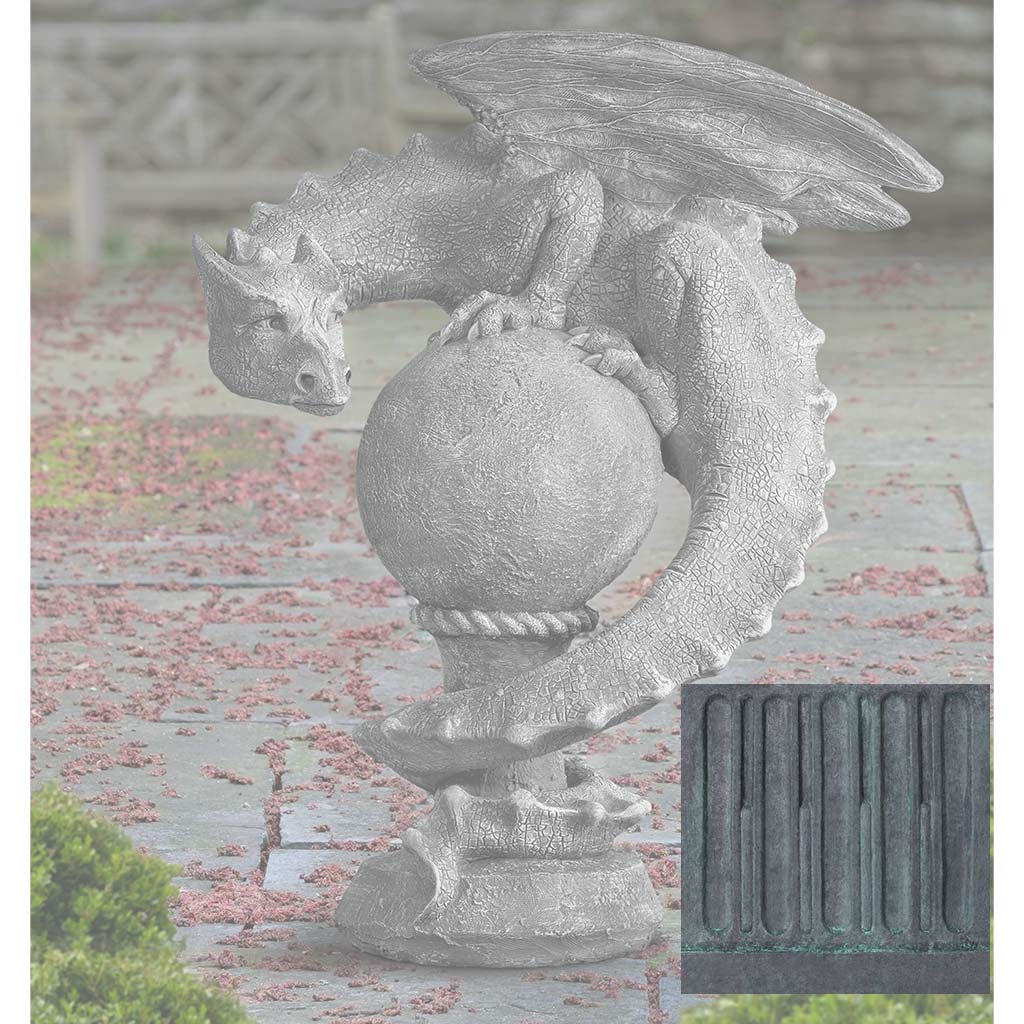 Campania Sentry Dragon Garden Statue - S-538 - Image 9