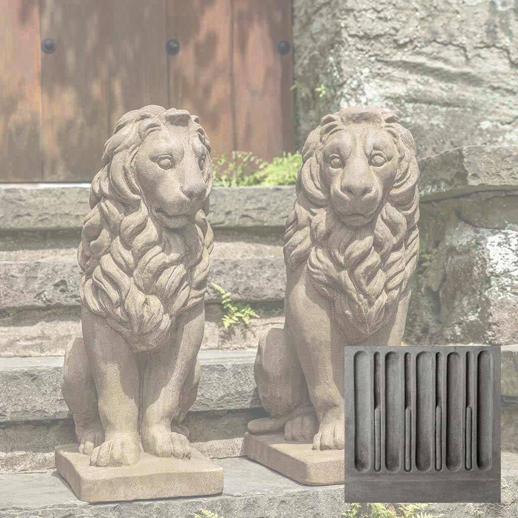 Campania Sentry Lion Garden Statue - A-651 SET - Image 10