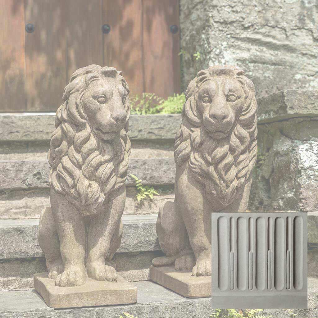 Campania Sentry Lion Garden Statue - A-651 SET - Image 12
