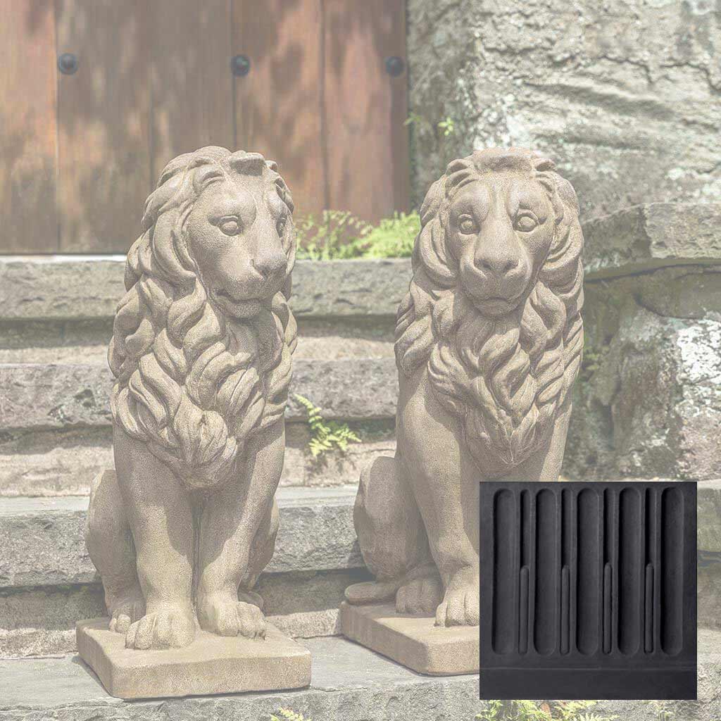 Campania Sentry Lion Garden Statue - A-651 SET - Image 13