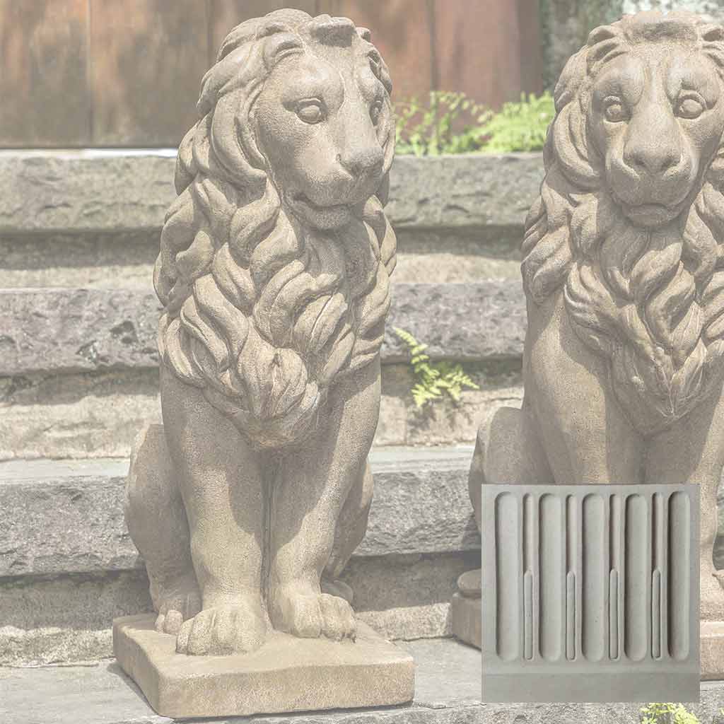 Campania Sentry Lion Garden Statue - A-651 SET - Image 25