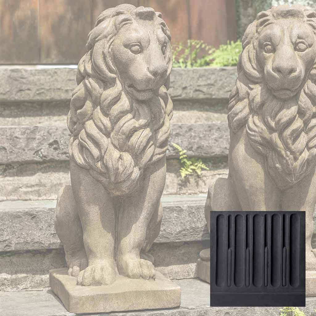 Campania Sentry Lion Garden Statue - A-651 SET - Image 26